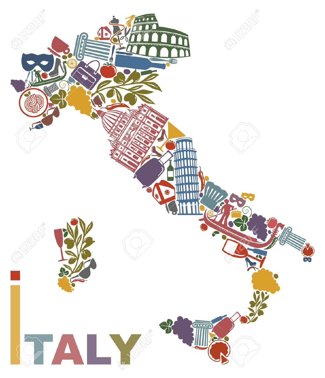 clipart map of italy - photo #25