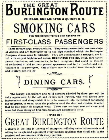 Railroads permit the traveler to carry bags on to the Pullman, coach, 