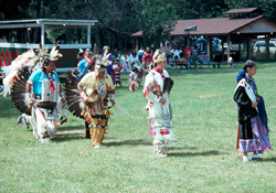 Image of Grand Entry at the Meskwaki Powwow in Tama