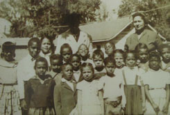 Image of Members of Psalms as children with their Cedar Rapids church choir
