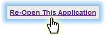 Re-Open This Application Button
