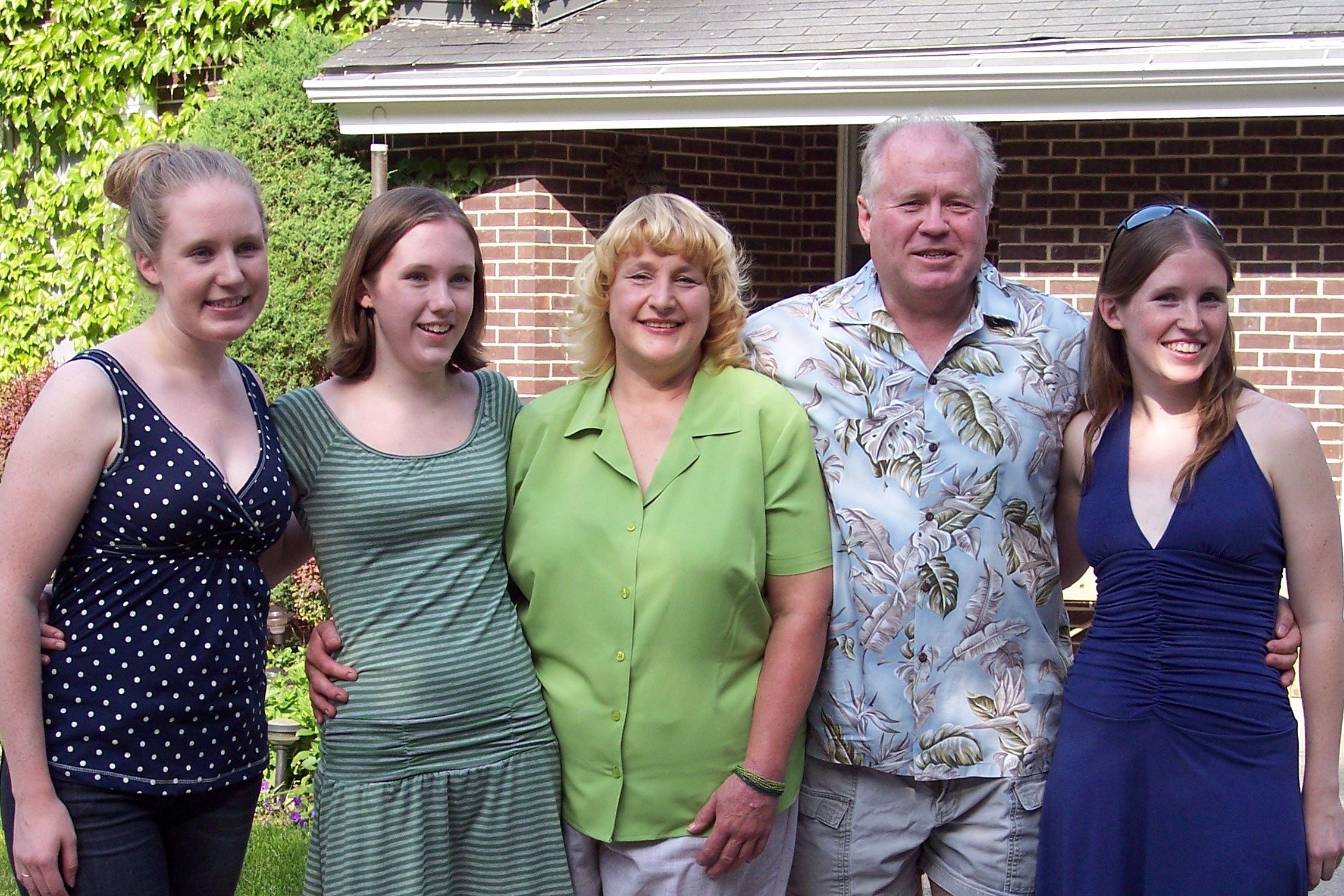 family at graduation