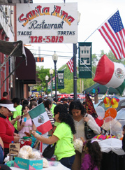 Image of a Street scene at Columbus Junction's Festival Cultural Hispano